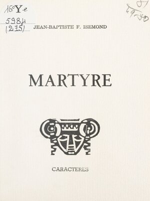 cover image of Martyre